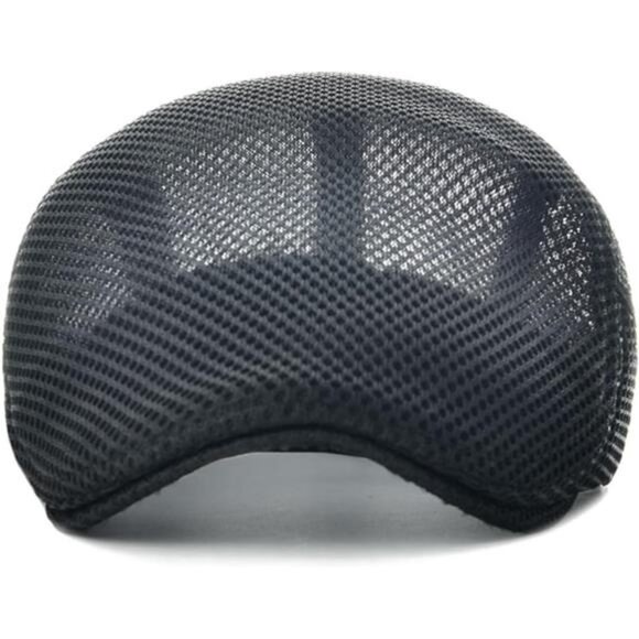 Men Breathable Mesh Summer Hat Adjustable Newsboy Beret Ivy Cabbie Flat Cap - Picture 4 of 8